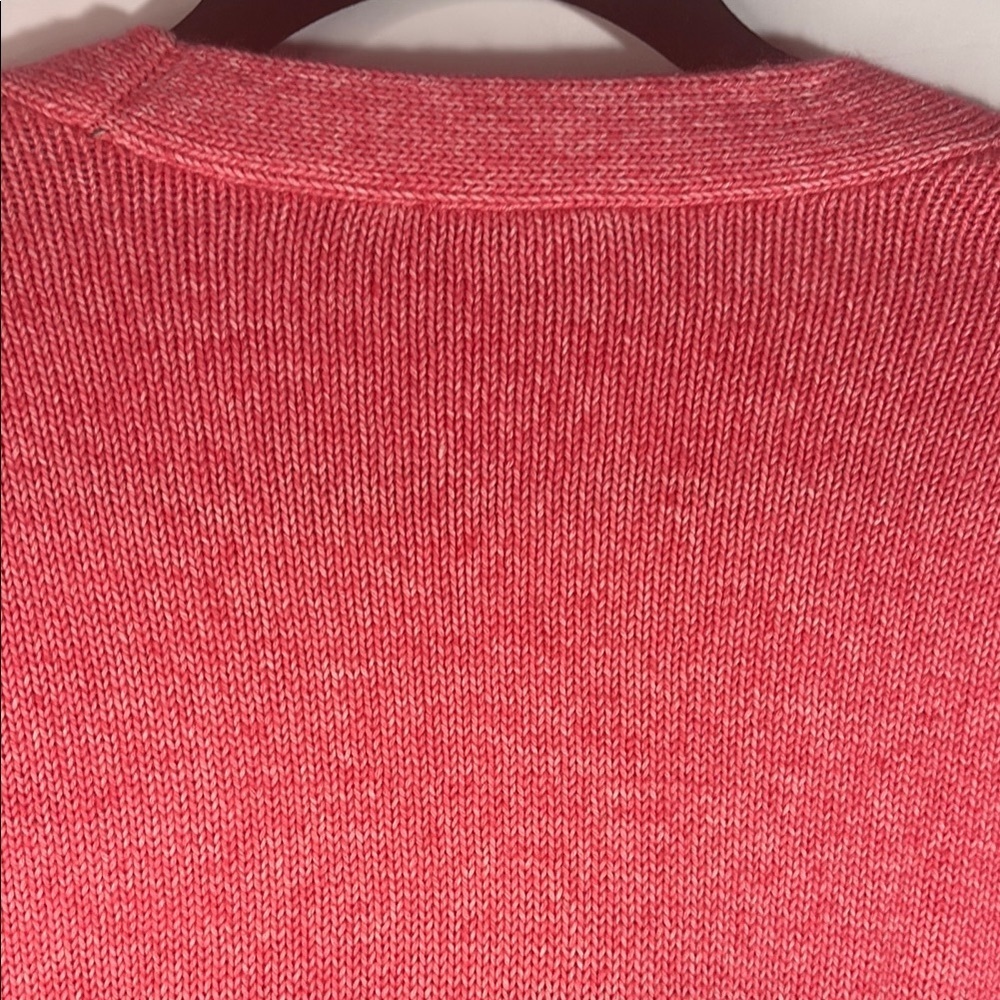Talbots Coral Button-Up Cardigan - Picture 9 of 12